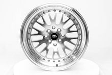 Load image into Gallery viewer, MST MT10 Wheels (16x8 5x100/5x114.3 +20 Offset) Silver w/ Machined Face &amp; Chrome/Gold Rivets - Default Title Alternate Image
