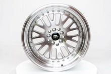 Load image into Gallery viewer, 243.95 MST MT10 Wheels (17x9 5x100/5x114.3 +20 Offset) Silver w/ Machined Face &amp; Chrome/Gold Rivets - Redline360 Alternate Image