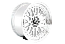 Load image into Gallery viewer, 243.95 MST MT10 Wheels (17x9 5x100/5x114.3 +20 Offset) Silver w/ Machined Face &amp; Chrome/Gold Rivets - Redline360 Alternate Image