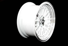 Load image into Gallery viewer, 146.75 MST MT10 Wheels (17x9 5x100/5x114.3 +20 Offset) White w/ Machined Face &amp; Chrome/Gold Rivets - Redline360 Alternate Image