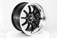 Load image into Gallery viewer, 212.95 MST MT11 Wheels (16x8 5x100/5x114.3 +15 Offset) Black w/ Machined Lip - Redline360 Alternate Image