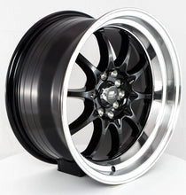 Load image into Gallery viewer, 212.95 MST MT11 Wheels (16x8 5x100/5x114.3 +15 Offset) Black w/ Machined Lip - Redline360 Alternate Image