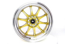 Load image into Gallery viewer, 212.95 MST MT11 Wheels (16x8 5x100/5x114.3 +15 Offset) Gold w/ Machined Lip - Redline360 Alternate Image