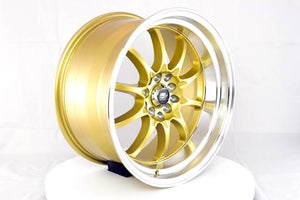 243.95 MST MT11 Wheels (17x9 5x100/5x114.3 +20 Offset) Gold w/ Machined Lip - Redline360