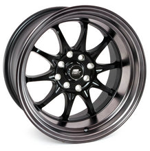 Load image into Gallery viewer, 131.00 MST MT11 Wheels (15x8 4x100/4x114.3 +0 Offset) Matte Black w/ Matte Black Lip - Redline360 Alternate Image