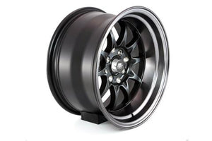 131.00 MST MT11 Wheels (15x8 4x100/4x114.3 +0 Offset) Matte Black w/ Matte Black Lip - Redline360