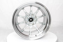 Load image into Gallery viewer, 191.95 MST MT11 Wheels (15x9 4x100/4x114.3 +0 Offset) Silver w/ Machined Lip - Redline360 Alternate Image