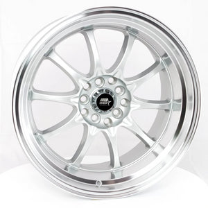 243.95 MST MT11 Wheels (17x9 5x100/5x114.3 +20 Offset) Silver w/ Machined Lip - Redline360