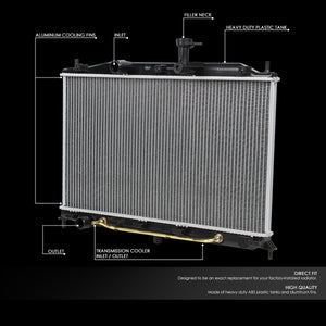 DNA Radiator Hyundai Accent 1.6L A/T (06-11) [DPI 2896] OEM Replacement w/ Aluminum Core