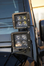 Load image into Gallery viewer, Oracle Lighting 3" Black Series Jeep JK (07-15) [7D 20W LED Square Spot/Flood Light] w/ Single or Dual Mounting Pillar Brackets - Single Mount Alternate Image