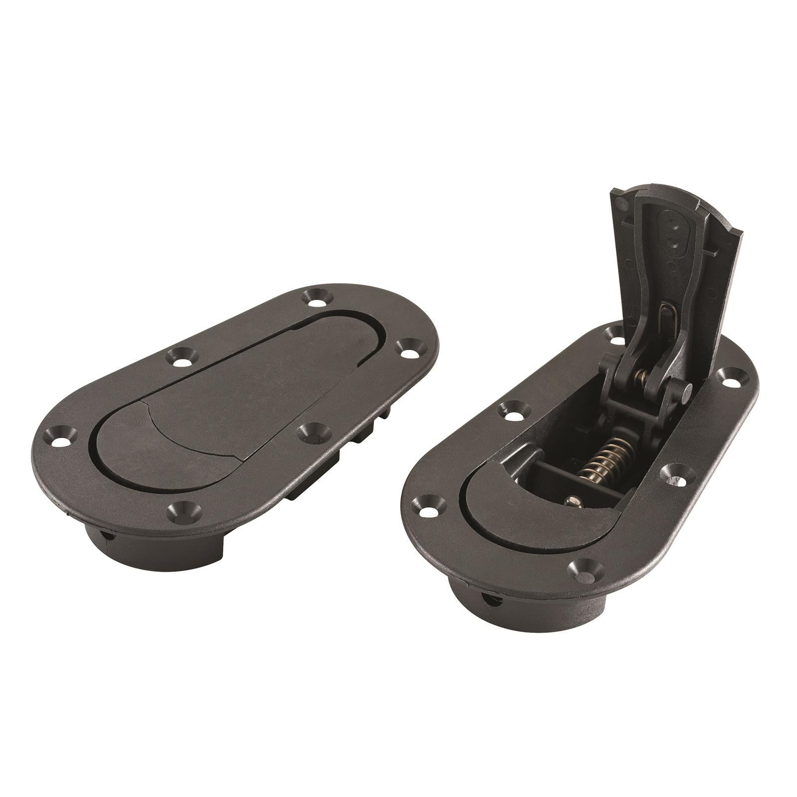 AeroCatch 1202000 Latches (Above Panel) Black Aluminum NonLocking Ho