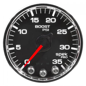 282.84 Autometer Spek-Pro Series Digital Stepper Motor Boost (2-1/16", 0-35 PSI) P30331 - Redline360