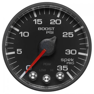282.84 Autometer Spek-Pro Series Digital Stepper Motor Boost (2-1/16", 0-35 PSI) P303328 - Redline360