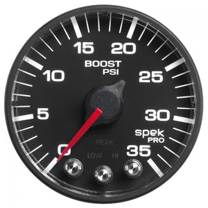 282.84 Autometer Spek-Pro Series Digital Stepper Motor Boost (2-1/16", 0-35 PSI) P303328 - Redline360