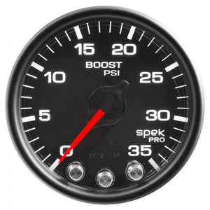 282.84 Autometer Spek-Pro Series Digital Stepper Motor Boost (2-1/16", 0-35 PSI) P30332 - Redline360