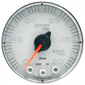 282.84 Autometer Spek-Pro Series Digital Stepper Motor Boost Gauge (2-1/16") P304218 - Redline360