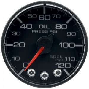282.84 AutoMeter Spek-Pro Digital Stepper Motor Oil Pressure Gauge (2-1/16") P325328 - Redline360