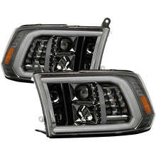 Load image into Gallery viewer, Xtune Projector Headlights Dodge Ram (09-18) [w/ LED DRL] Black or Chrome w/ Amber Turn Signal Light - Chrome Alternate Image