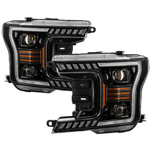 Load image into Gallery viewer, Xtune Projector Headlights Ford F150 (18-20) Full LED with Sequential LED Signal and Amber or White DRL - Amber Alternate Image