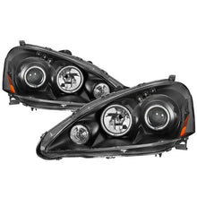 Load image into Gallery viewer, Xtune Projector Headlights Acura RSX (05-06) [w/ CCFL Halo DRL] Black w/ Amber Turn Signal Lights Alternate Image