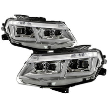 Load image into Gallery viewer, Xtune Full LED Headlights Chevy Camaro (16-18) [Halogen w/ Sequential Turn Signal] Chrome or Black Alternate Image