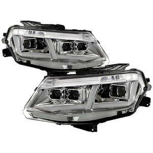 Xtune Full LED Headlights Chevy Camaro (16-18) [Halogen w/ Sequential Turn Signal] Chrome or Black