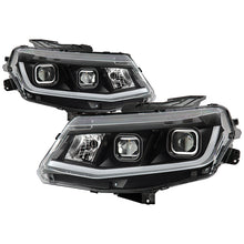 Load image into Gallery viewer, Xtune Projector Headlights Chevy Camaro (16-18) [Light Tube DRL - Halogen Model] Black or Chrome w/ Amber Turn Signal Alternate Image
