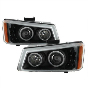 Xtune Projector Headlights Chevy Avalanche (02-06) [Black w/ Amber Turn Signal Light] w/ or w/o Bumper Lights