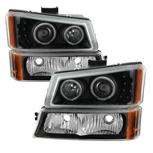 Load image into Gallery viewer, Xtune Projector Headlights Chevy Avalanche (02-06) [Black w/ Amber Turn Signal Light] w/ or w/o Bumper Lights Alternate Image