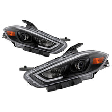 Load image into Gallery viewer, Xtune Projector Headlights Dodge Dart (13-16) [DRL Light Bar] Black or Chrome w/ Amber Turn Signal Light - Halogen / Black Alternate Image