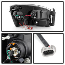 Load image into Gallery viewer, Xtune Projector Headlights Dodge Ram (06-09) [w/ LED Halo] Black Smoked or Smoke w/ Amber Turn Signal Light - Black Smoke Alternate Image