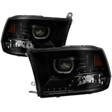Load image into Gallery viewer, Xtune Projector Headlights Ram 2500/3500 (10-19) [LED DRL - Halogen Model] Black or Chrome w/ Amber Turn Signal Light - Black Alternate Image