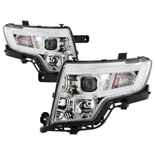 Load image into Gallery viewer, Xtune Projector Headlights Ford Edge (07-10) [DRL Light Bar - Halogen Model] Black or Chrome w/ Amber Turn Signal Light Alternate Image