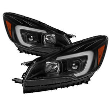Load image into Gallery viewer, Xtune Projector Headlights Ford Escape (13-16) [LED Light Bar - Halogen Model] Black w/ Amber Turn Signal Light Alternate Image