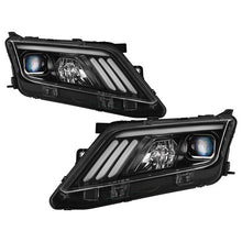 Load image into Gallery viewer, Xtune Projector Headlights Ford Fusion (10-12) Black Housing with Light Tube DRL - Clear Lens Alternate Image