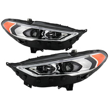 Load image into Gallery viewer, Xtune Projector Headlights Ford Fusion (17-19) [w/  Sequential Signal LED DRL] Chrome Alternate Image