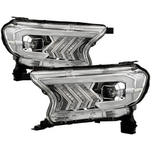 Load image into Gallery viewer, Xtune Full LED Projector Headlights Ford Ranger (2019-2022) Black Housing with Light Bar DRL - Black Alternate Image