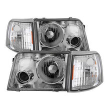 Load image into Gallery viewer, Xtune Projector Headlights Ford Ranger (93-97) Black or Chrome w/ Corner Lights Alternate Image