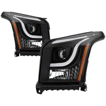 Load image into Gallery viewer, Xtune Projector Headlights GMC Yukon (15-18) [LED Light Bar - Halogen Model] Black w/ Amber Turn Signal Light - Default Title Alternate Image