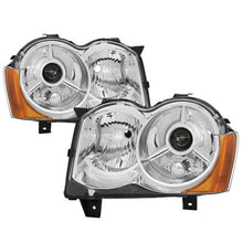 Load image into Gallery viewer, Xtune Projector Headlights Jeep Grand Cherokee (08-10) [OEM Style - Halogen Model] Black or Chrome w/ Amber Turn Signal Light - Chrome Alternate Image