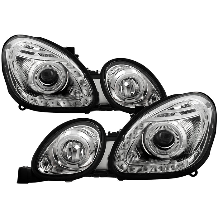 Xtune Projector Headlights Lexus GS300/GS400/GS430 (98-05) [w/ Halo DRL  Lights] Black or Chrome