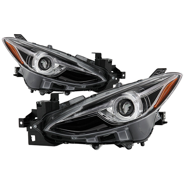 Xtune Projector Headlights Mazda 3 Sedan (14-16) [w/ LED Light