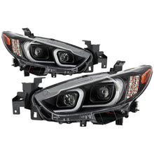 Load image into Gallery viewer, Xtune Projector Headlights Mazda 6 Sedan (14-17) [w/ LED Light Bar / Halogen Models Only] Black w/ Amber Turn Signal Lights - Default Title Alternate Image