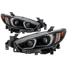 Load image into Gallery viewer, Xtune Projector Headlights Mazda 6 Sedan (14-17) [w/ LED Light Bar / Halogen Models Only] Black w/ Amber Turn Signal Lights - Default Title Alternate Image