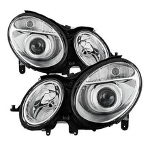 Load image into Gallery viewer, Xtune OEM Projector Headlights Mercedes W211 E-Class (03-06) [Halogen Model] Black or Chrome w/ Amber Turn Signal Alternate Image