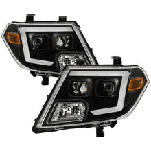 Load image into Gallery viewer, Xtune Projector Headlights Nissan Frontier (09-20) Black w/ LED Amber Switchback Turn Signal Light Bar DRL Alternate Image