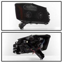 Load image into Gallery viewer, Xtune Projector Headlights Nissan Titan (04-15) [w/ LED Halo Lights] Black / Black Smoked / Smoked - Black Alternate Image