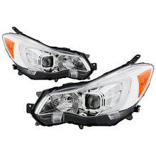 Load image into Gallery viewer, Xtune Projector Headlights Subaru XV Crosstrek (13-14) [DRL LED Light Bar - Halogen Model] Black or Chrome w/ Amber Turn Signal Light Alternate Image