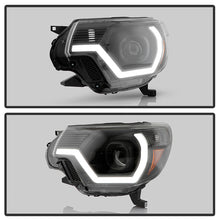 Load image into Gallery viewer, Xtune Projector Headlights Toyota Tacoma (12-15) [w/ LED Light Bar] Black w/ Amber Corner &amp; Side Marker Lights - Default Title Alternate Image