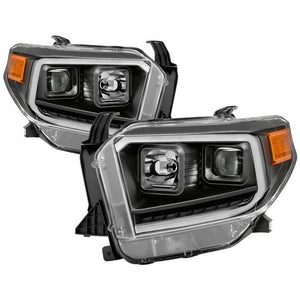 Fit 2009-2014 Dodge Journey Black DRL Light Tube LED Signal Projector
